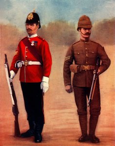 West Yorkshire Regiment Farbsargeant und Yorkshire Regiment Sergeant