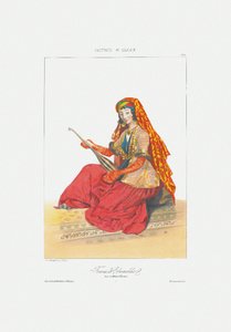 Frau von Shamakhy aus: Szenen, Landschaften, Sitten und Kostüme des Kaukasus, 1840 von Grigori Grigorevich Gagarin