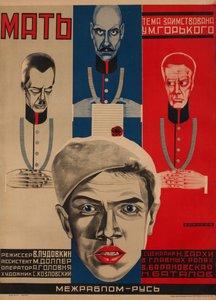 Filmplakat Mutter nach M. Gorki