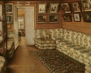 Empfangsraum eines Herrenhauses von Grigori Vasilievich Soroka