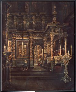 In der Mariä-Entschlafens-Kathedrale in Rostow von Grigory Vasilievich Yurov
