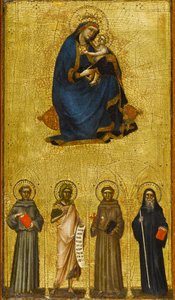 Madonna und Kind mit Heiligen, ca. 1360 von Guariento di Arpo