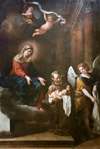 Die Madonna mit Fra Felice da Cantalice, dem Jesuskind und einem Engel