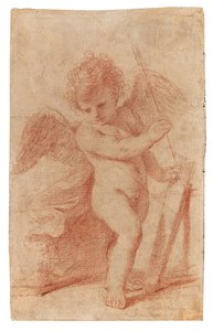 Amor steckt einen Pfeil in seinen Köcher von Guercino