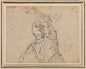 Guercino - Ein Soldat, nach dem Soldaten in An. Carraccis Auferstehung, Maisons-Lafitte von Guercino