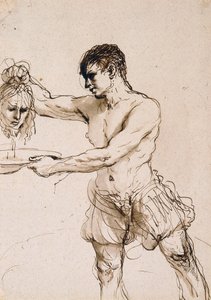 Der Henker hält den Kopf von Johannes dem Täufer, ca. 1637