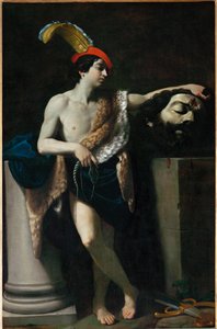 David mit dem Kopf von Goliath