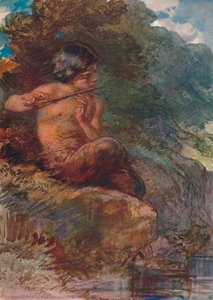 Der kleine Pan, 1875, 1906 von Guido Bach