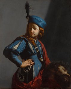 David mit dem Kopf von Goliath