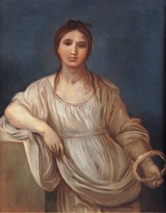 Porträt eines Mädchens mit Krone von Guido Reni