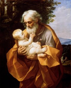Heiliger Josef mit dem Jesuskind, 1620er Jahre von Guido Reni