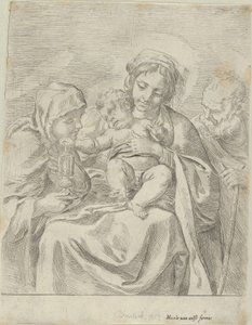 Die Heilige Familie mit der Heiligen Klara, 1590-1600