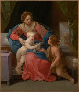 Jungfrau und Kind mit Johannes dem Täufer von Guido Reni