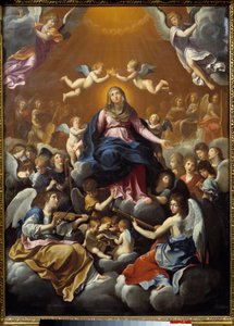 Die Krönung der Jungfrau. Gemälde von Guido Reni (1575-1642)