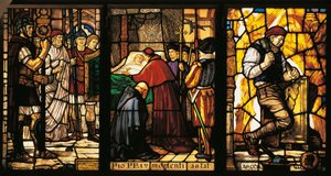 Serie von Buntglasfensterpanelen, Guido Zuccaro (1877-1946)