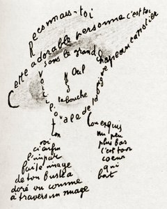 „Erkenne dich selbst“ Gedichtadresse in Lou von Guillaume Apollinaire
