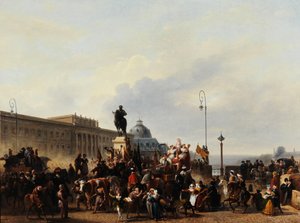 Maskerade auf der Pont Neuf