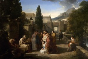 Homer singt seine Ilias am Tor von Athen, 1811