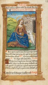 Stundenbuch (Gebrauch von Rom): fol. 112r, St. Agnes