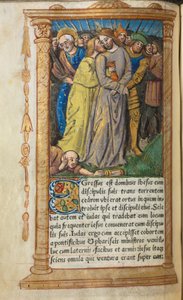 Stundenbuch (Gebrauch von Rom): fol. 20v, Christus in Gethsemane von Guillaume Le Rouge