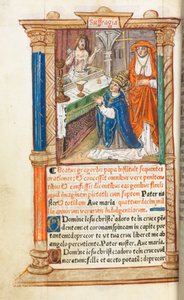 Gedrucktes Stundenbuch (Gebrauch von Rom): fol. 96v, Messe von St. Gregor
