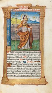 Gedrucktes Stundenbuch Gebrauch von Rom: fol. 107r, St. Bonaventura, 1510 von Guillaume Le Rouge
