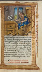 Gedrucktes Stundenbuch Gebrauch von Rom: fol. 20r, St. Markus, 1510