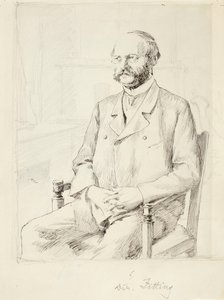 Direktor C.A. Zitting, Porträtstudie von Gunnar Berndtson