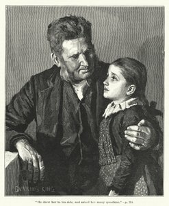 "Er zog sie an seine Seite und stellte ihr viele Fragen" (Gravur) von Gunning (after) King