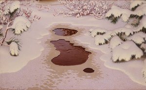 Frühling im Winter von Gustaf Fjaestad