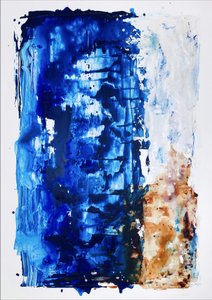 Tiefblaue Abstraktion von Gustaf Tidholm