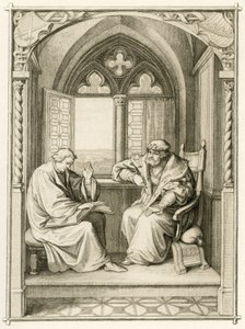 Luther liest dem Kurfürsten Johann dem Beständigen vor von Gustav Ferdinand Leopold Konig