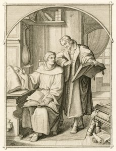 Martin Luther und Philipp Melanchthon von Gustav Ferdinand Leopold Konig