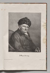 Deutschlands Berühmte Autoren: Porträt von Johann Joachim Spalding von Gustav Karl Friedrich Luderitz