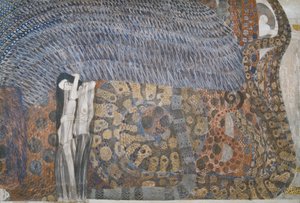 Beethovenfries: Die feindlichen Gewalten - Tafel 2, Stirnwand