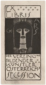 Exlibris aus Ver Sacrum, veröffentlicht 1898-99 von Gerlach, Schenk und Seeman