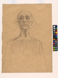 Brustbild eines Mannes von Gustav Klimt