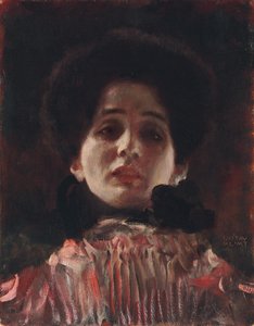 Porträt einer Dame en face, c.1898 von Gustav Klimt