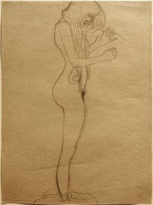 Studie für die Poesie im Beethovenfries von Gustav Klimt