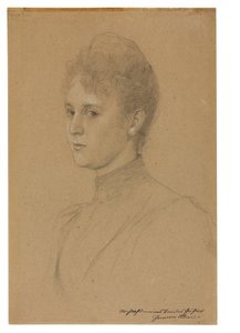 Studie für ein Porträt (Mrs. Heymann?), ca. 1892