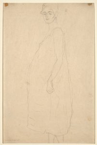 Studie einer gekleideten schwangeren Frau, ca. 1915-16 von Gustav Klimt