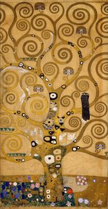 Baum des Lebens (Stoclet-Fries) Detail der linken Seite, ca. 1905-09 von Gustav Klimt