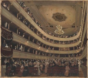 Zuschauerraum im Alten Burgtheater von Gustav Klimt