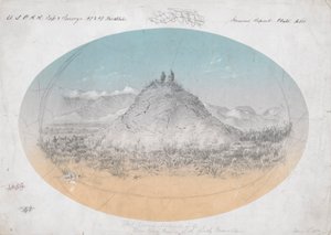 Heiße Quelle Mound in der