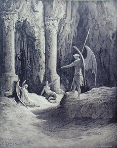 Satan an den Toren der Hölle, aus Buch II von 