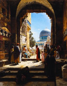 Am Eingang zum Tempelberg, Jerusalem, 1886
