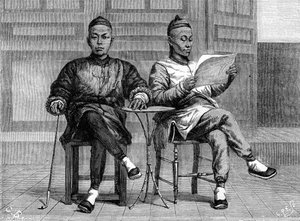 Chinesische Banker, San Francisco, Kalifornien, 19. Jahrhundert