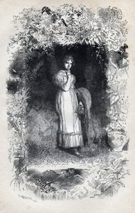 Porträt von Fantine verliebt in Tholomyes - Illustration von Gustave Brion (1824-1877) für „Die Elenden - Erster Teil: Fantine“ von Victor Hugo (1802-1885) 1862 von Gustave Brion