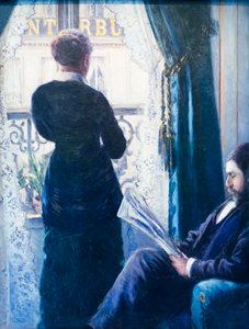 Innenraum, Frau am Fenster