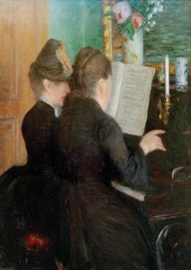Die Klavierstunde von Gustave Caillebotte